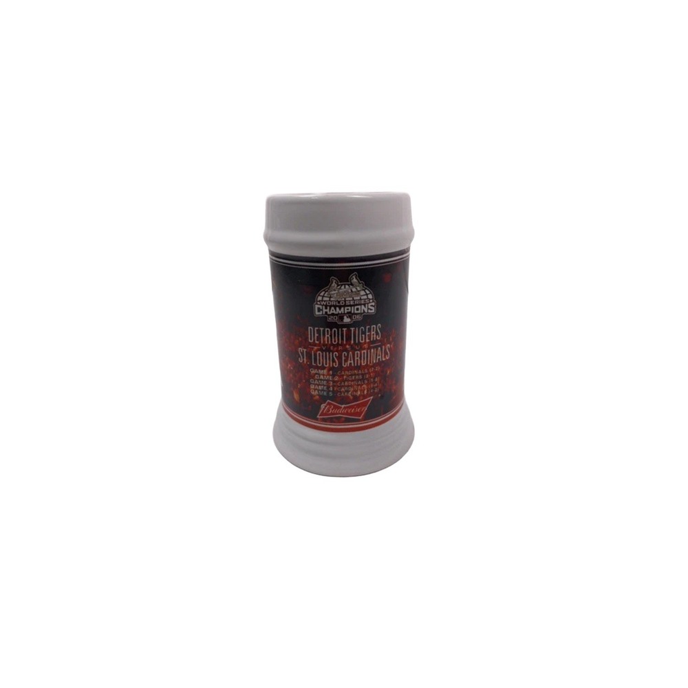 St. Louis Cardinals 2006 World Series Budweiser Beer Stein vs Detroit Tigers SGA